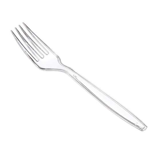 SafePro FHC Clear Heavyweight Plastic Forks, 1000/CS
