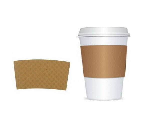 SafePro JJEF, Economy Java Jackets/Sleeves for 10-24 Oz Cups, 1000/Cs