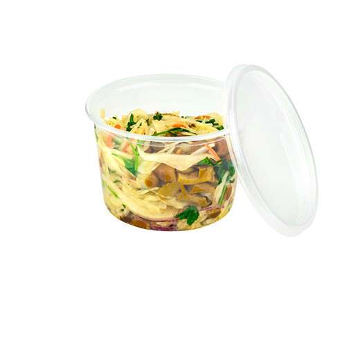 SafePro LR, Clear Plastic Lid for Regular Deli Container, 500/CS