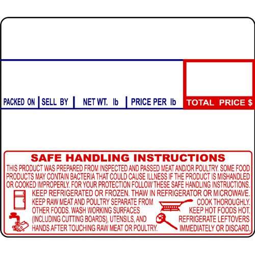 SafePro LST-8030, Printing Scale Label, 58x50 mm, Non-UPC and Safe Handling, 600-pCS Roll, 1 DZ