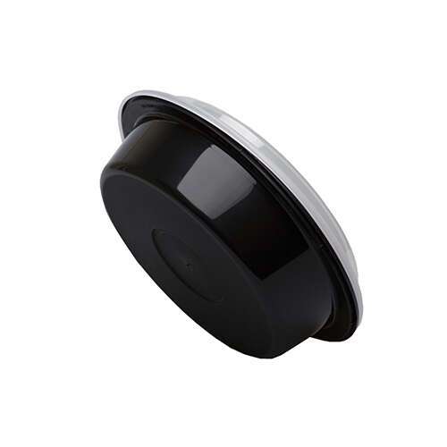 SafePro MC718, 16 Oz. Round Microwavable Containers Combo, Black Bottom, 150/CS