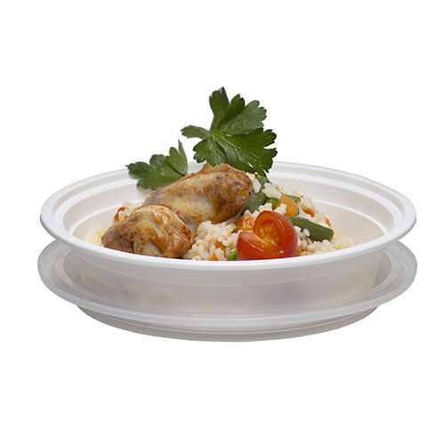 SafePro MC718W, 16 Oz. Round Microwavable Containers Combo, White Bottom, 150/CS