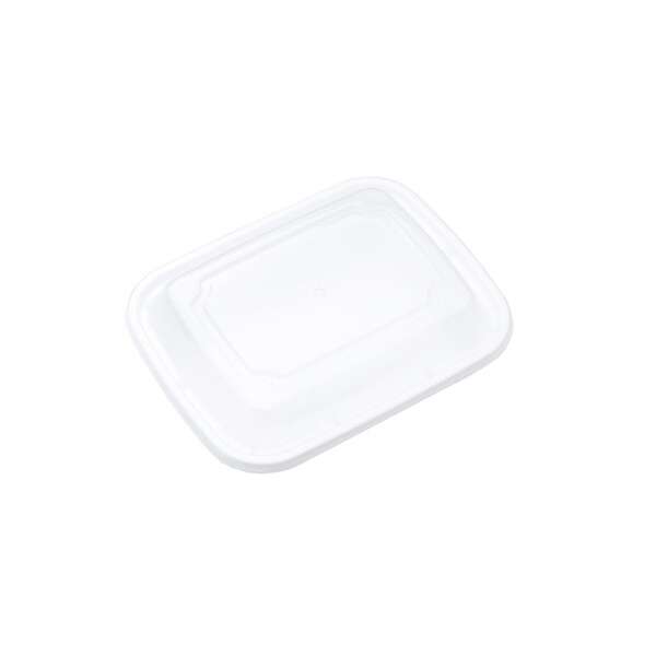 SafePro MC818W, 12 Oz. Rectangular Microwavable Containers Combo, White Bottom, 150/CS