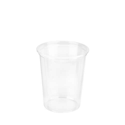 SafePro PTRDC32, 32 Oz PET Clear Round Deli Containers, 500/CS. Lids Sold Separately.