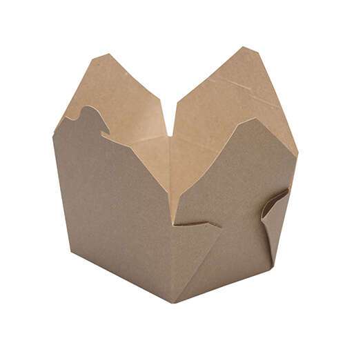 SafePro Eco SB01 26 Oz 5x4.5x2.5-Inch Take-out Microwavable Kraft Paper Container #1, 450/CS