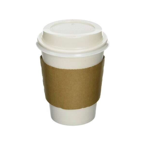 SafePro SB20 Kraft Paper Hot Cup Jacket/Sleeves for 10-24 Oz Cups, 1000/Cs