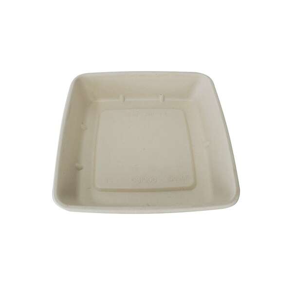 SafePro Eco SBCS1000 8x8x1.5-Inch 32 Oz Bio Square Fiber Tray, 300/CS