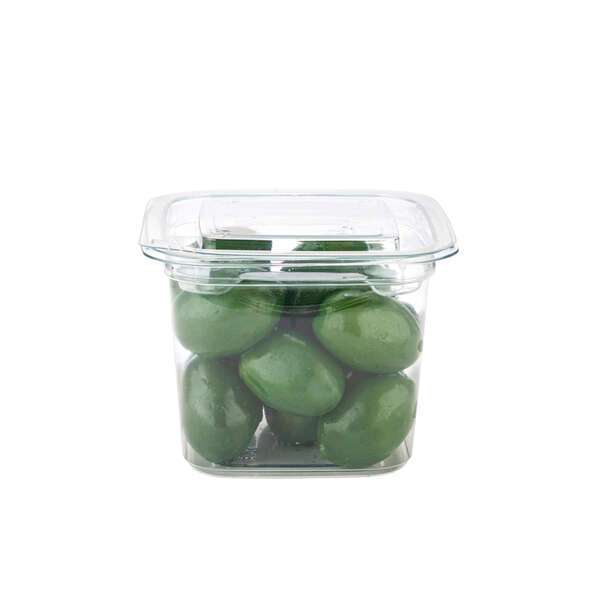 SafePro SC1-10, 10 Oz Clear PET Square Deli Containers, 500/CS. Lids Sold Separately.