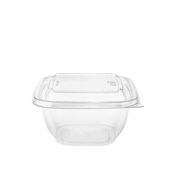 SafePro SC2-L, PET Clear Lid for 8-16 Oz PET Cube Deli Containers, 500/CS