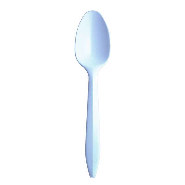 SafePro TSM, Plastic Medium Weight White Polypropylene Teaspoons, 1000/Cs