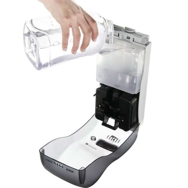 San Jamar SH900TBK, 900 ml Classic Rely® Hybrid Electronic Soap, Liquid & Lotion, Black Pearl