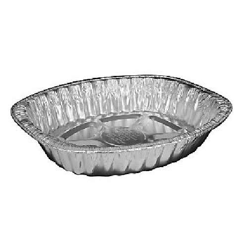 Smart USA OR 17.75 L x 14.75 W x 3.5 H-Inch Oval Aluminum Foil Roaster Containers, 50/CS