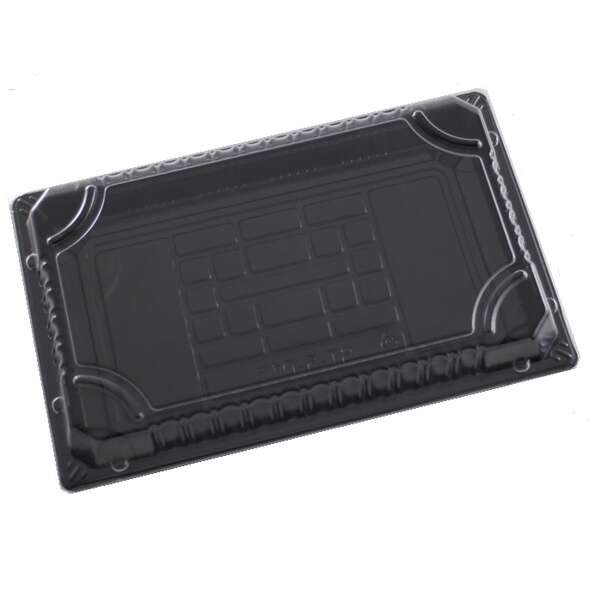 Songran Trading ST-5-015B, 8.5x5.5x1-Inch Black Sushi Containers Combo, 1000/CS