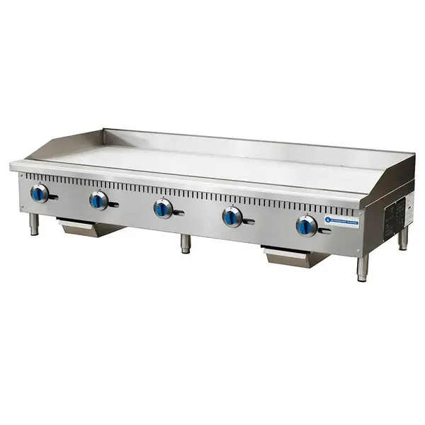 Standard Range SR-G60-M, 60-Inch Countertop 5 Burner Gas Griddle with Manual Control - 150,000 BTU