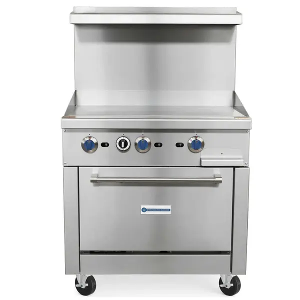 Standard Range SR-R36-36MG, 36-Inch Commercial Gas Range w/ 36-Inch Griddle Top, 1 Oven - 123,000 BTU