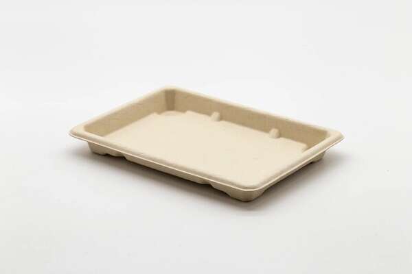 STI ST-4G-BASE, 7.25x5.13x1.25-Inch Wheat Straw Sushi Tray, 800/CS (Lids Sold Separately)