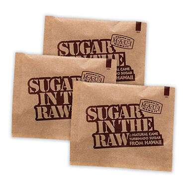 Sugar in the Raw RAWS, Sugar in the Raw, 0.17 Oz Tabletop Turbinado Cane Sugar Packets, 1000/CS