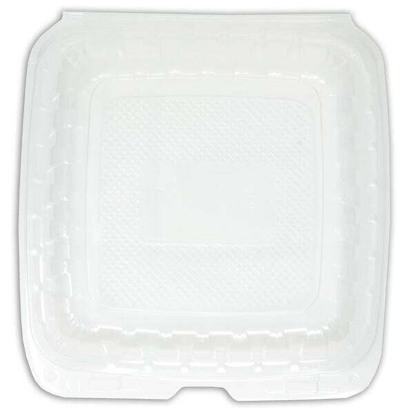 Sure Earth 113966, 9x9-Inch 1-Compartment MFPP-Like Plastic Hinged Container, 150/CS