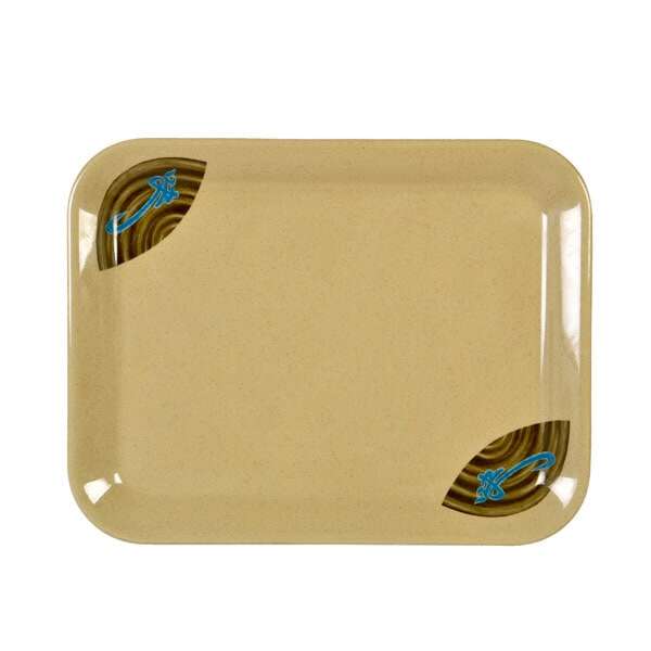 Thunder Group 0902J 15.25 x 11.5 Inch Asian Wei Melamine Medium Tray, DZ