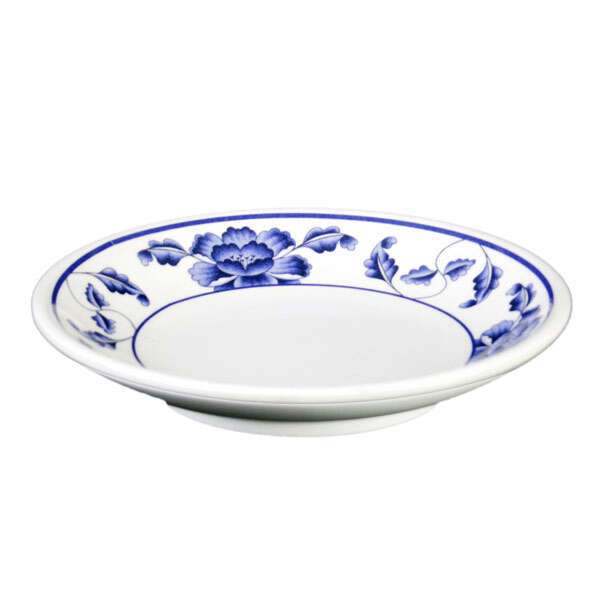Thunder Group 1004TB 4 Oz 4.5 Inch Asian Lotus Melamine Round Plate, DZ