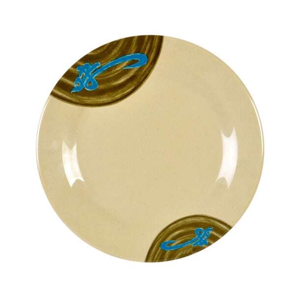 Thunder Group 1008J 7.8 Inch Asian Wei Melamine Round Plate, DZ