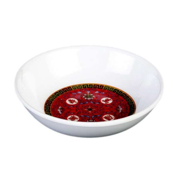 Thunder Group 1101TR 1 Oz 2.75 Inch Asian Longevity Melamine Round Sauce Dish, DZ