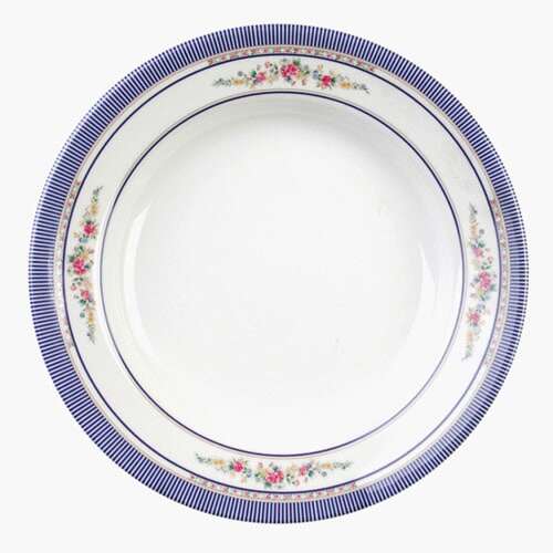 Thunder Group 1109AR 10 Oz 9.25 Inch Asian Rose Melamine Round Soup Plate, DZ