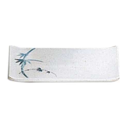 Thunder Group 1535BB 5.25 x 3.25 Inch Asian Blue Bamboo Melamine Rectangular White Plate, DZ