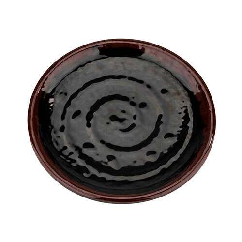 Thunder Group 1704TM 4 Inch Asian Tenmoku Round Melamine Dish, DZ