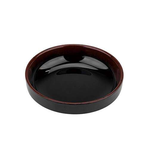 Thunder Group 1903TM 3 Oz 3.5 Inch Asian Tenmoku Round Melamine Flat Bowl, DZ