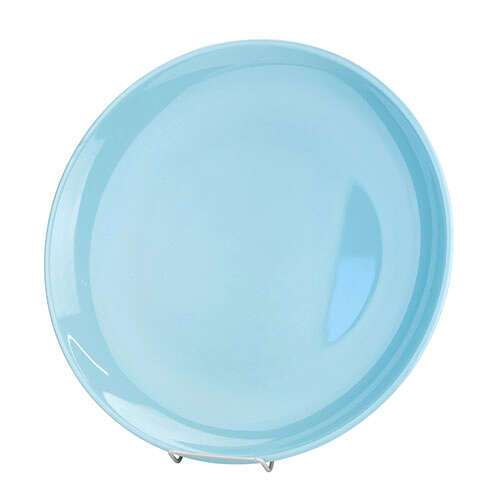 Thunder Group 1910 9.75 Inch Diameter Asian Blue Jade Melamine Round Plate, DZ