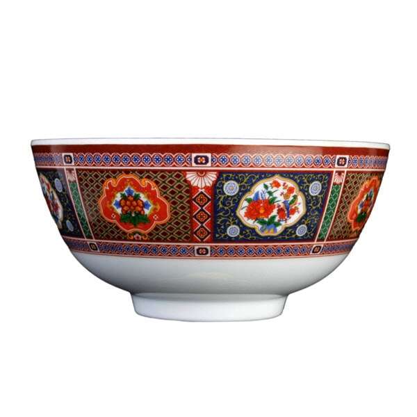 Thunder Group 3004TP 12 Oz 4.8 Inch Asian Peacock Melamine Round Rice Bowl, DZ