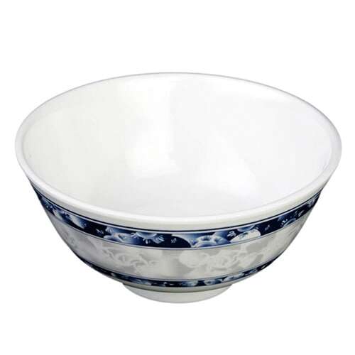 Thunder Group 3006DL 9 Oz 4.38 Inch Diameter Asian Blue Dragon Melamine Rice Bowl, DZ