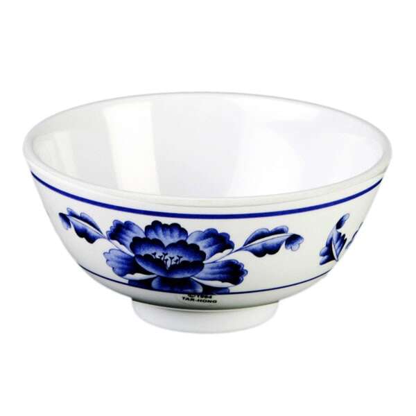 Thunder Group 3006TB 9 Oz 4.38 Inch Asian Lotus Melamine Round Rice Bowl, DZ