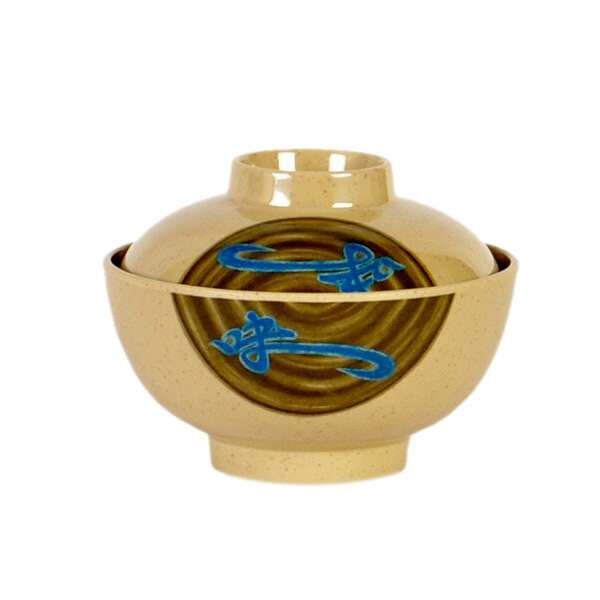 Thunder Group 3506J 10 Oz 4.5 Inch Asian Wei Melamine Round Special Bowl With Lid, DZ