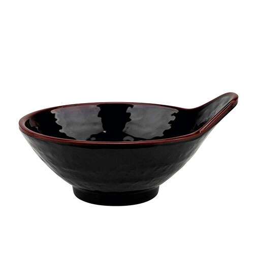 Thunder Group 3601TM 5 Oz 4.8 x 4.25 Inch Asian Tenmoku Round Melamine Dip Bowl, DZ
