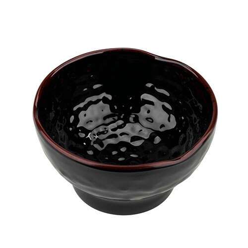 Thunder Group 3703TM 2 Oz 3.25 Inch Asian Tenmoku Round Melamine Sauce Dish, DZ