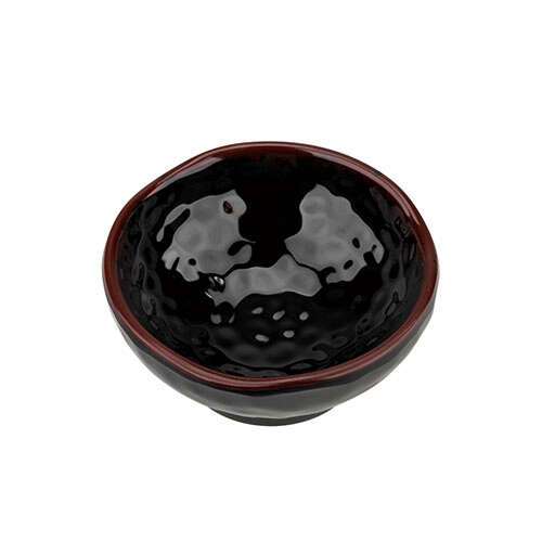 Thunder Group 3707TM 23 Oz 6.5 Inch Asian Tenmoku Round Melamine Wave Soup Bowl, DZ