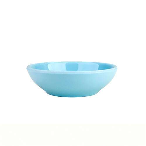 Thunder Group 3945 6 Oz 4.5 Inch Diameter Asian Blue Jade Melamine Sauce Dish, DZ