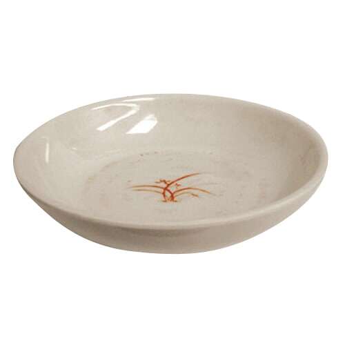 Thunder Group 3955GD 9 Oz 5.5 Inch Diameter Asian Gold Orchid Melamine Flat Bowl, DZ