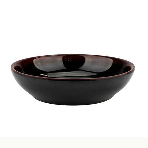 Thunder Group 3955TM 9 Oz 5.5 Inch Asian Tenmoku Round Melamine Flat Bowl, DZ