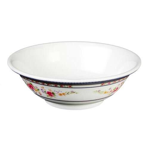 Thunder Group 5060AR 22 Oz 6.8 Inch Asian Rose Melamine Round Rimless Bowl, DZ