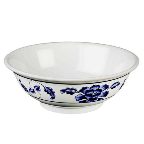 - 5070TB 36Oz 8 Inch Asian Lotus Melamine Round Rimless Bowl, DZ