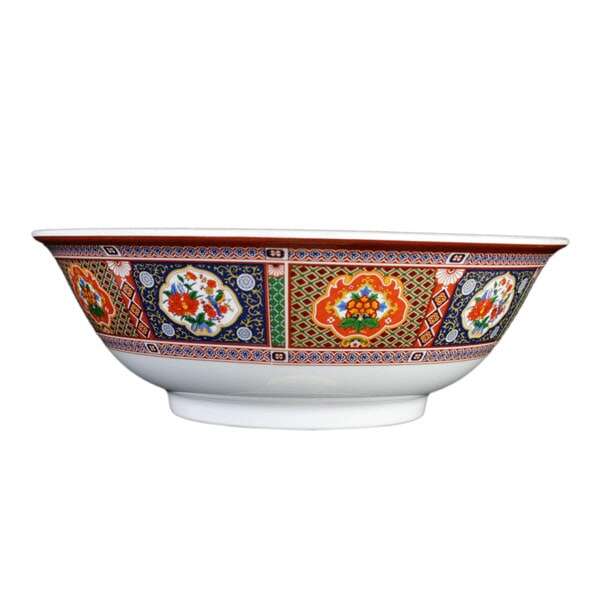 Thunder Group 5075TP 52 Oz 8.75 Inch Asian Peacock Melamine Round Rimless Bowl, DZ