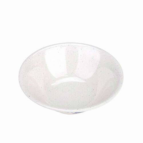 Thunder Group 5106BB 15 Oz 6 Inch Asian Blue Bamboo Melamine Round Deep White Bowl, DZ