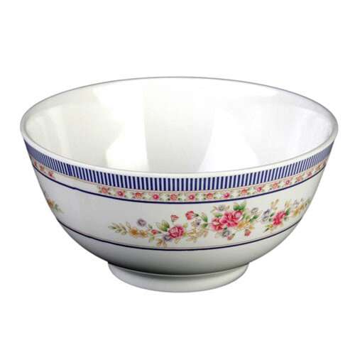 Thunder Group 5208AR 56 Oz 8 Inch Asian Rose Melamine Round Rice Bowl, DZ