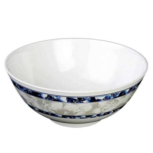 Thunder Group 5208DL 56 Oz 8 Inch Diameter Asian Blue Dragon Melamine Rice Bowl, DZ