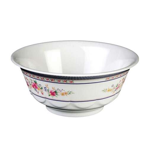 Thunder Group 5275AR 34 Oz 7.25 Inch Asian Rose Melamine Round Scalloped Bowl, DZ