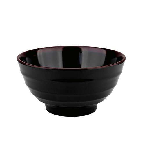 Thunder Group 5707TM 30 Oz 7.5 Inch Asian Tenmoku Round Melamine Soup Bowl, DZ