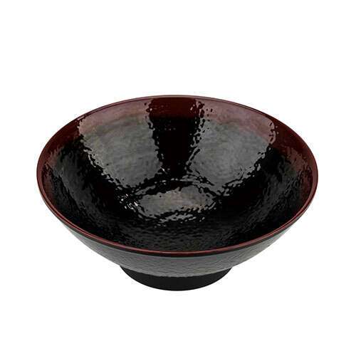 5765TM 32 Oz 6.75 Inch Asian Tenmoku Round Melamine Soup Bowl, DZ